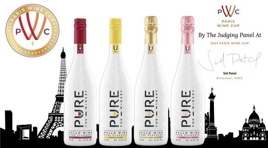 Three More Awards for PURE the Winery’s Award-Winning Taste! PARIS WINE CUP, FRANCE, APRIL 2021